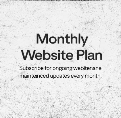 Monthly Website Plan