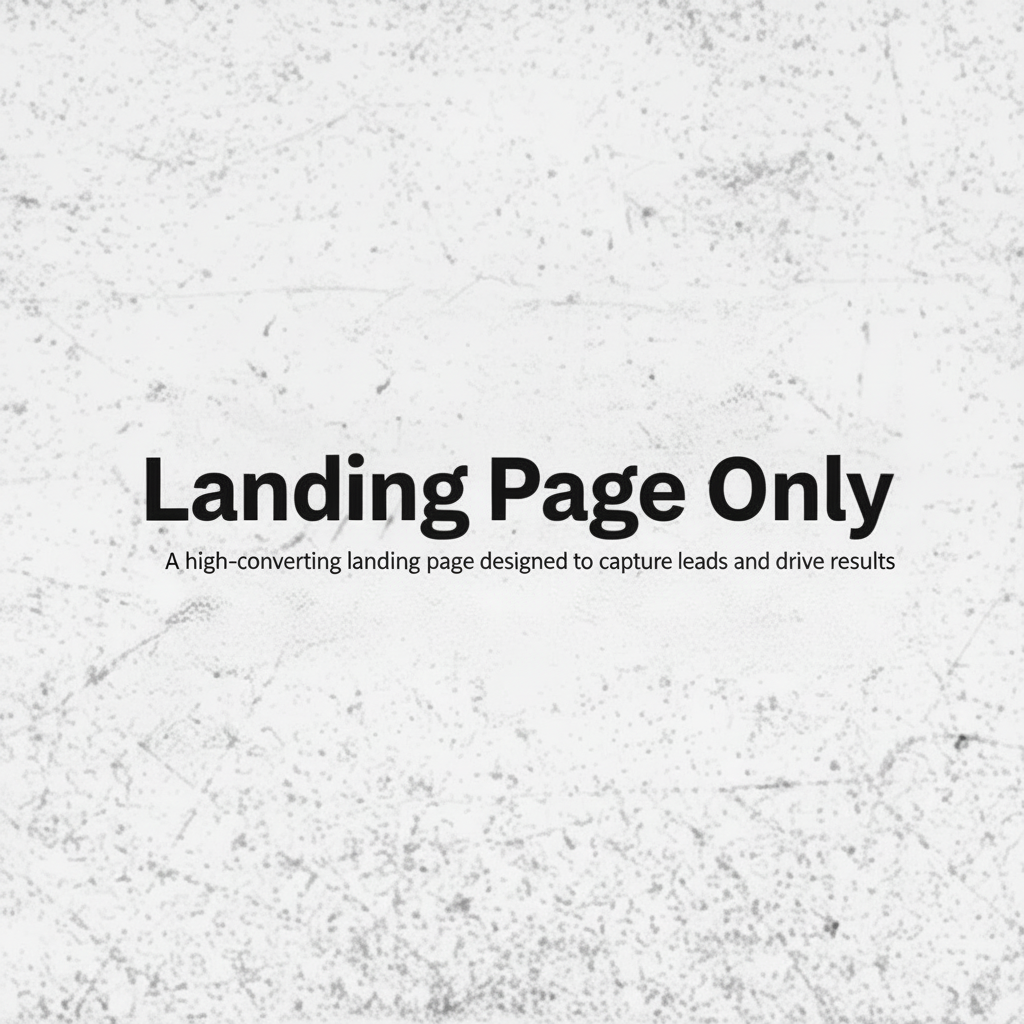 Landing Page Only